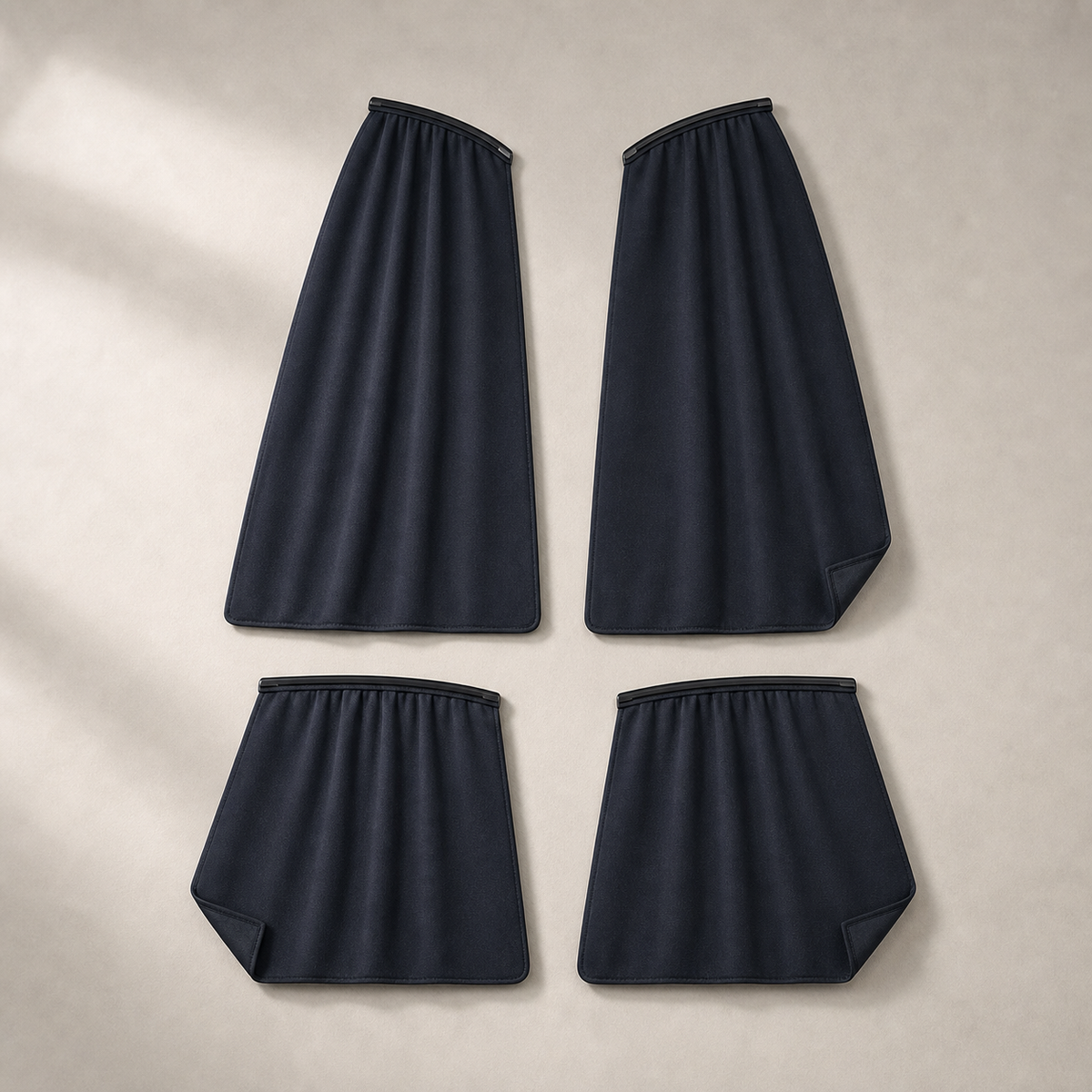 4-Piece Magnetic Track Side-Window Privacy Shade Set - Compatible with Tesla Model Y (2020-2024), product image 1 of 6