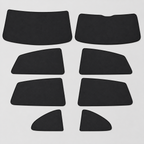 Eight separate fitted full-cabin blackout shade panels