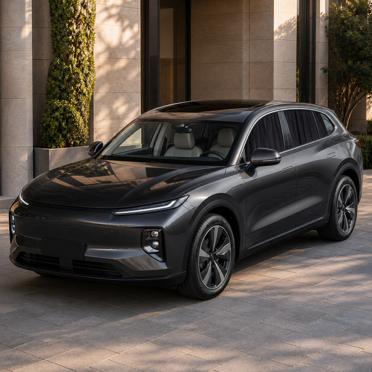 4-Piece Magnetic Track Side-Window Privacy Shade Set - Compatible with Tesla Model Y (2020-2024), product image 2 of 6