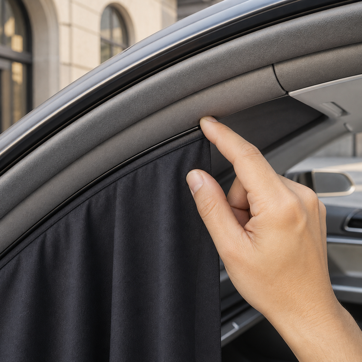 4-Piece Magnetic Track Side-Window Privacy Shade Set - Compatible with Tesla Model Y (2020-2024), product image 4 of 6