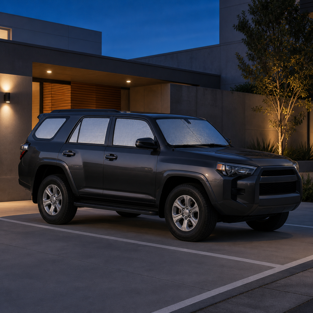 8-Piece Full-Cabin Blackout Shade Set - Compatible with Toyota 4Runner (2010-2024) on a safely parked vehicle