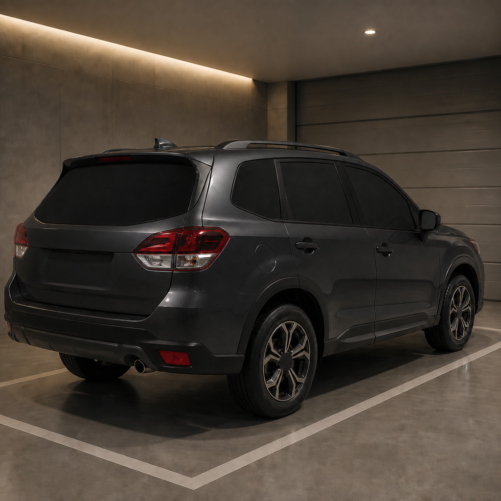 8-Piece Full-Cabin Blackout Shade Set - Compatible with Subaru Forester (2019-2025) on a safely parked vehicle